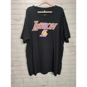 Fanatics Los Angeles Lakers Mens  T Shirt Lebron James Shirt Black La
